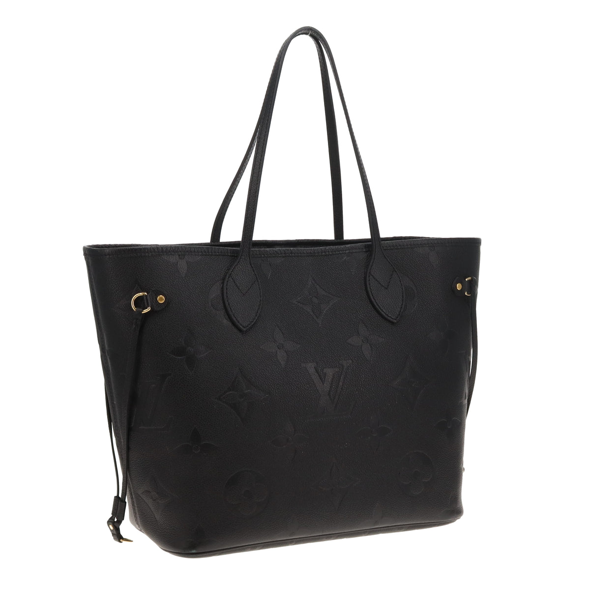 Louis Vuitton Neverfull MM Monogram Empreinte Noir With Pochette (NFID)