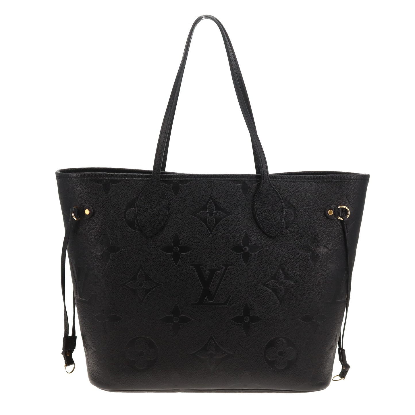 Louis Vuitton Neverfull MM Monogram Empreinte Noir With Pochette (NFID)