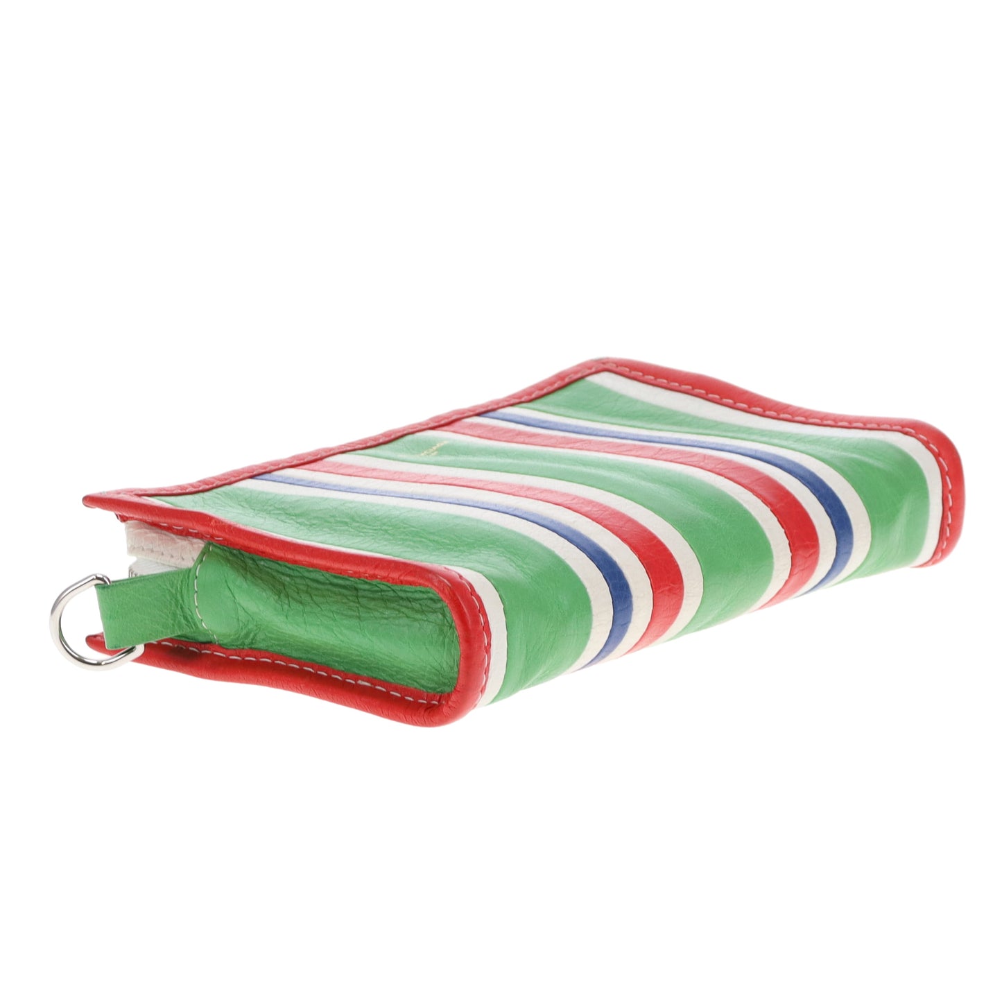 Balenciaga Bazar Crossbody Pouch In Green & Red, Blue & White