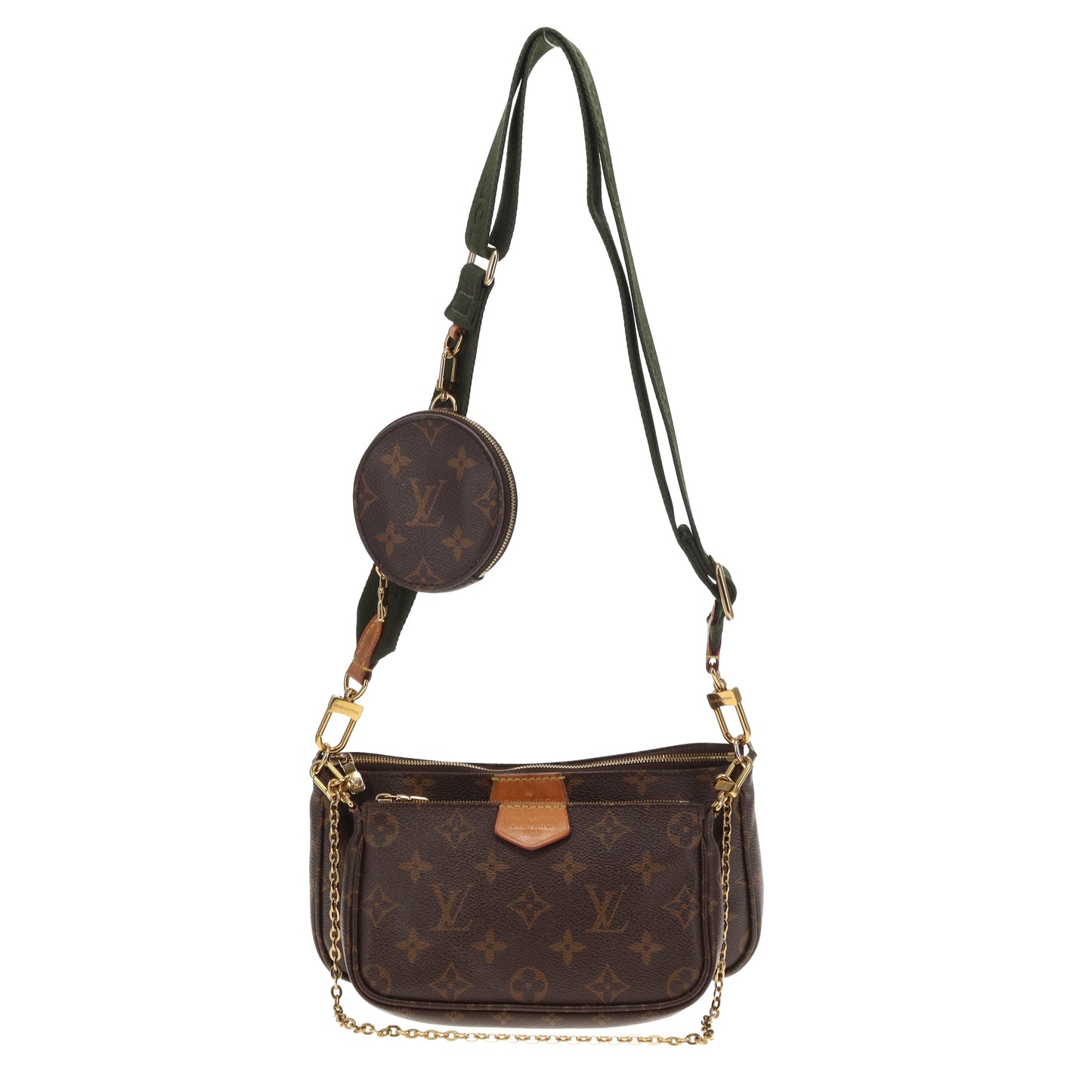 Louis Vuitton Multi Pochette Monogram and Khaki Strap (NFID)