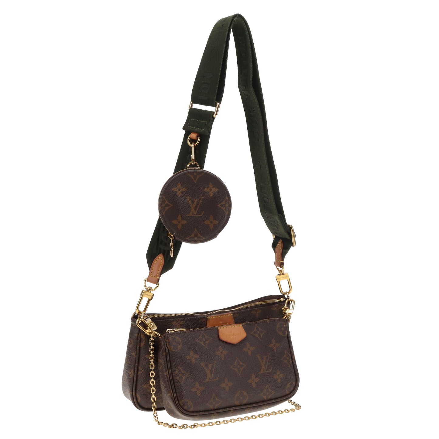 Louis Vuitton Multi Pochette Monogram and Khaki Strap (NFID)