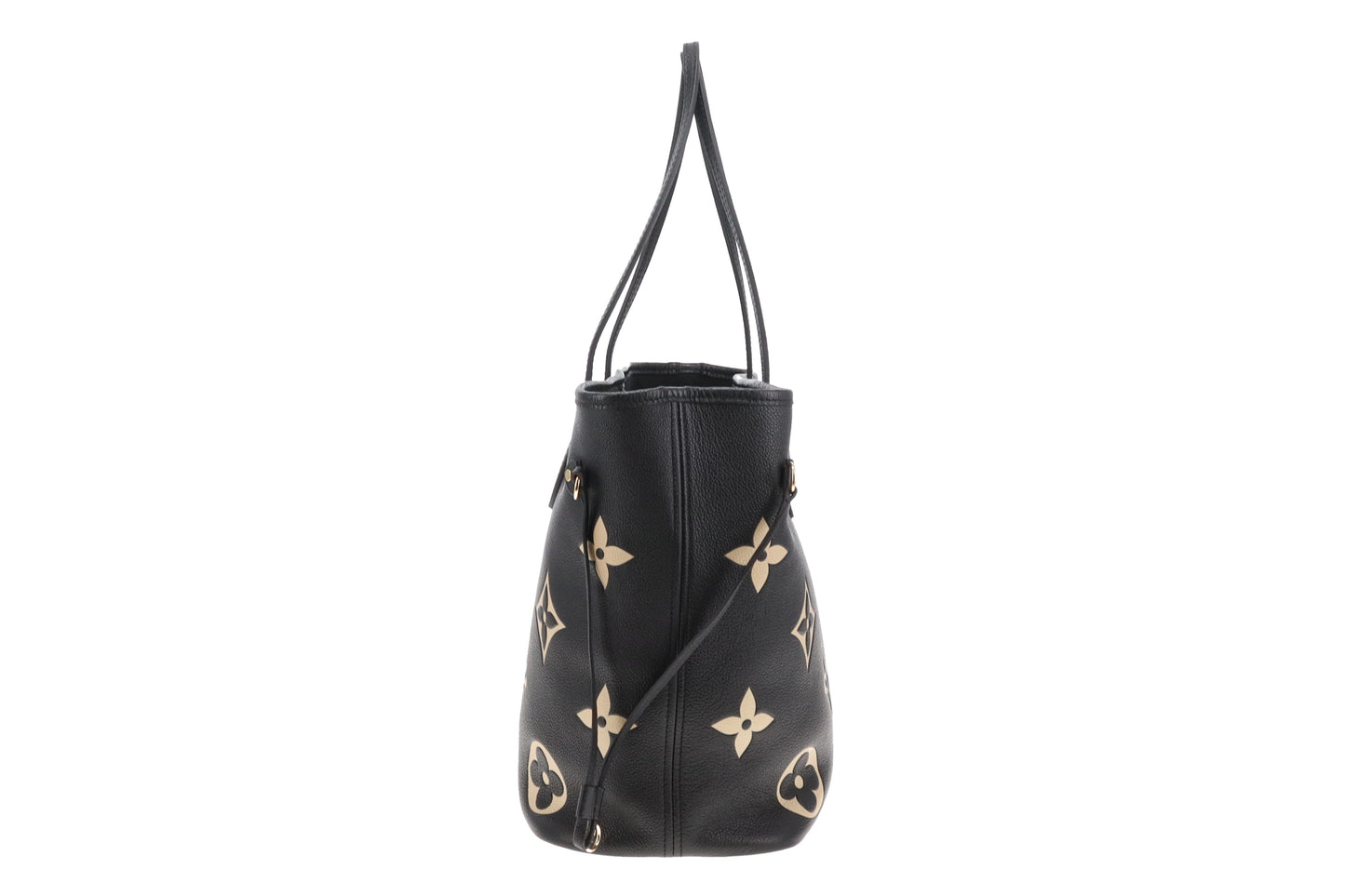 Louis Vuitton Neverfull MM Empreinte Bi-Colour Black & Cream With Pochette