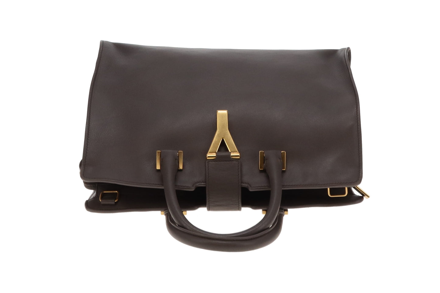 Saint Laurent Cabas Y Tote Grey Leather 2013