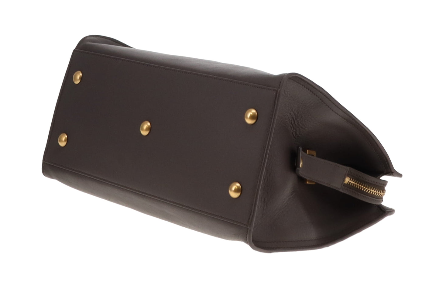 Saint Laurent Cabas Y Tote Grey Leather 2013