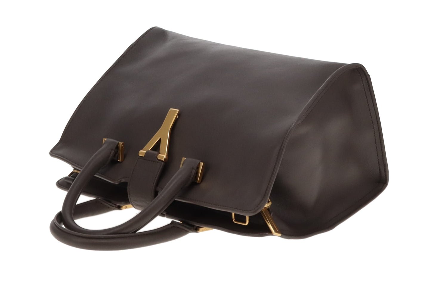 Saint Laurent Cabas Y Tote Grey Leather 2013