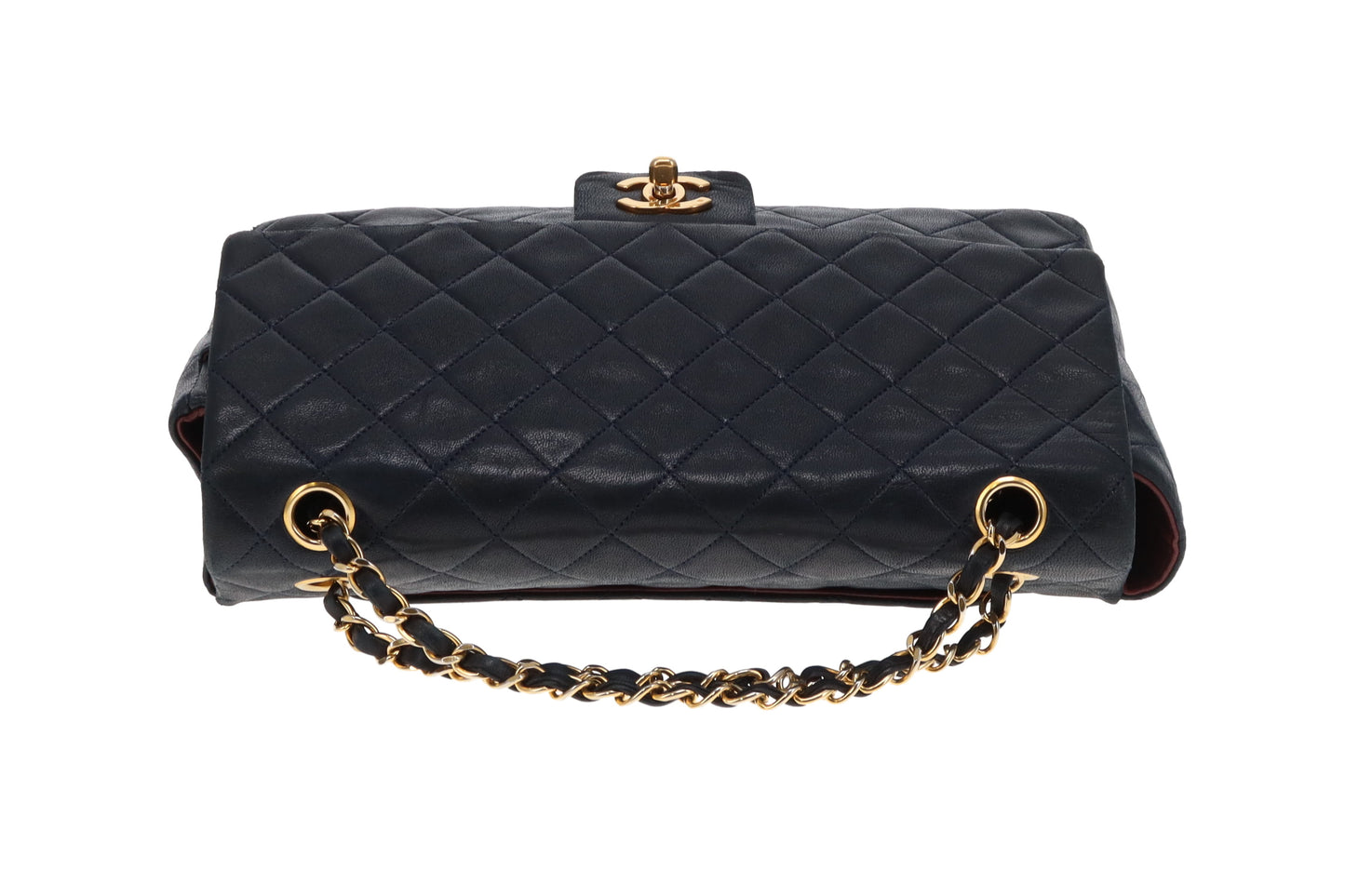 Chanel Classic Flap Vintage Navy With Removable Purse 1989/91