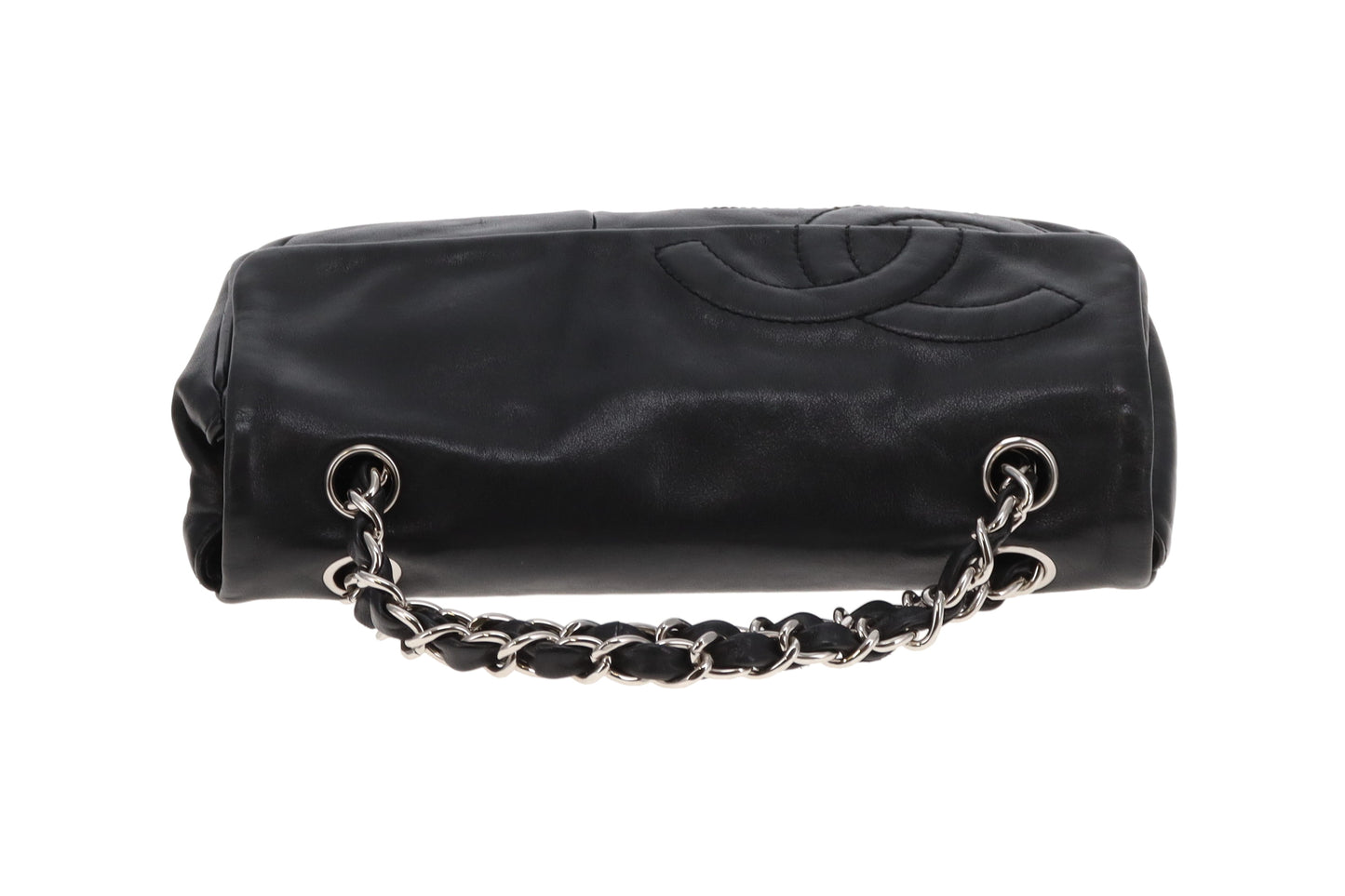 Chanel Diagonal CC Flap Bag Black Lamskin 2006/08