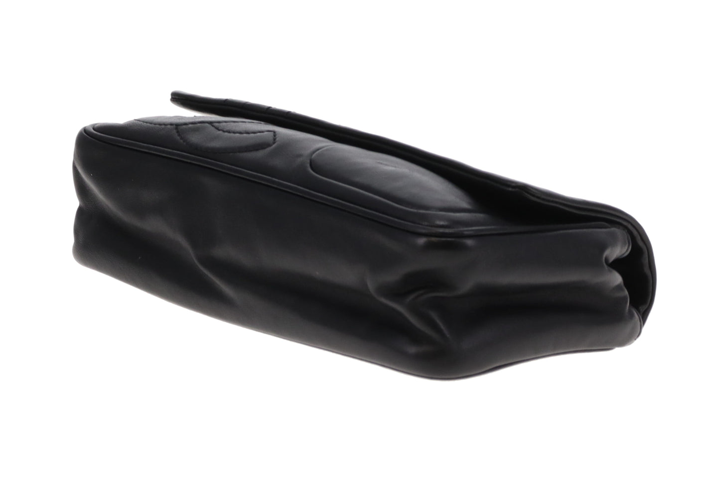 Chanel Diagonal CC Flap Bag Black Lamskin 2006/08