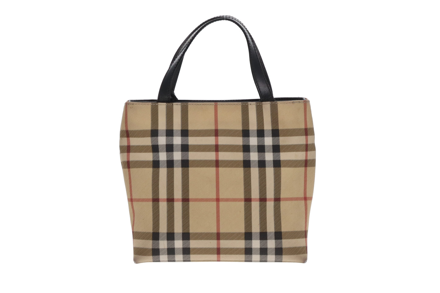 Burberry Mini Top Handle Tote Check