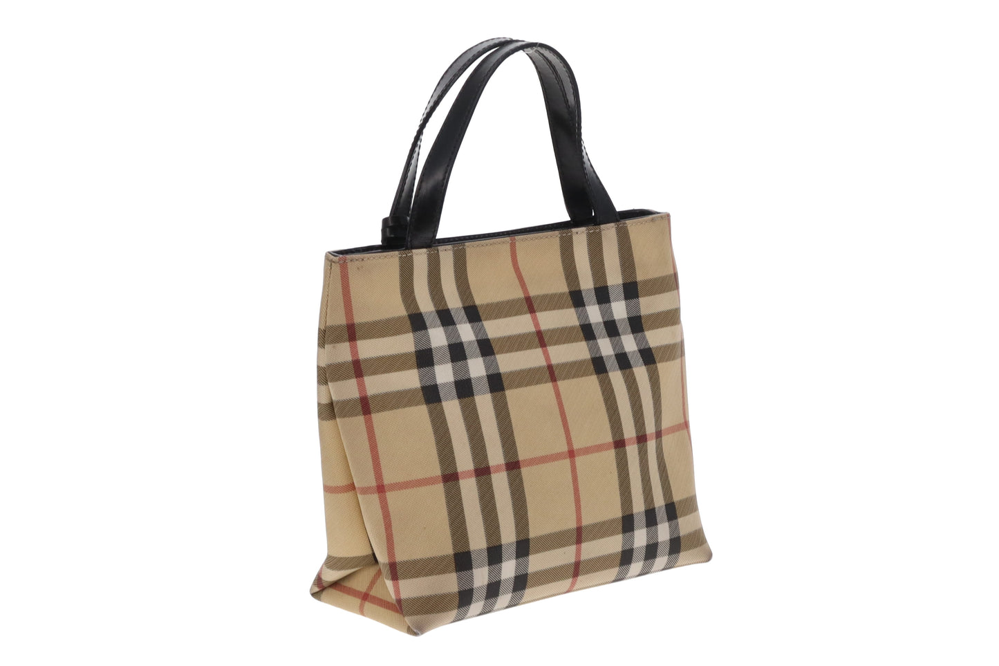Burberry Mini Top Handle Tote Check