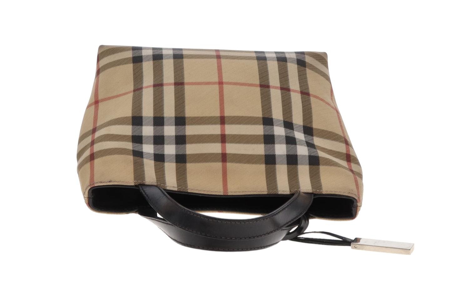 Burberry Mini Top Handle Tote Check