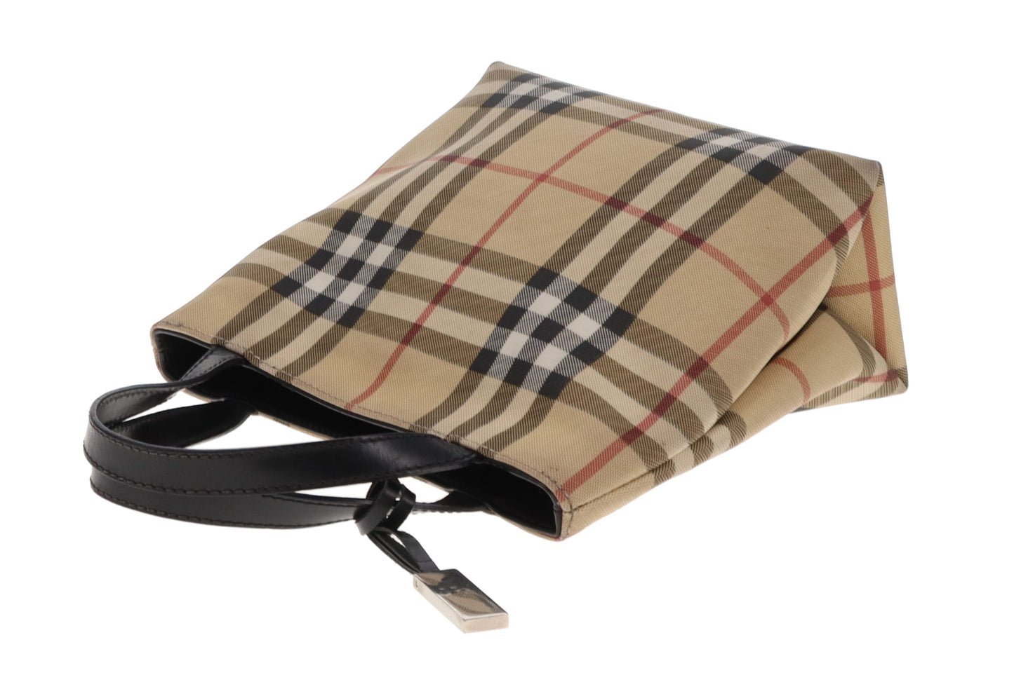 Burberry Mini Top Handle Tote Check