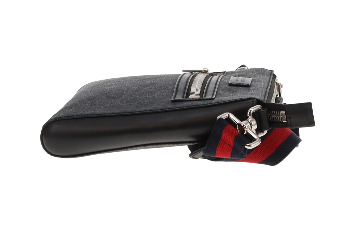 Gucci Messenger Bag Small Black GG Supreme with Web Strap