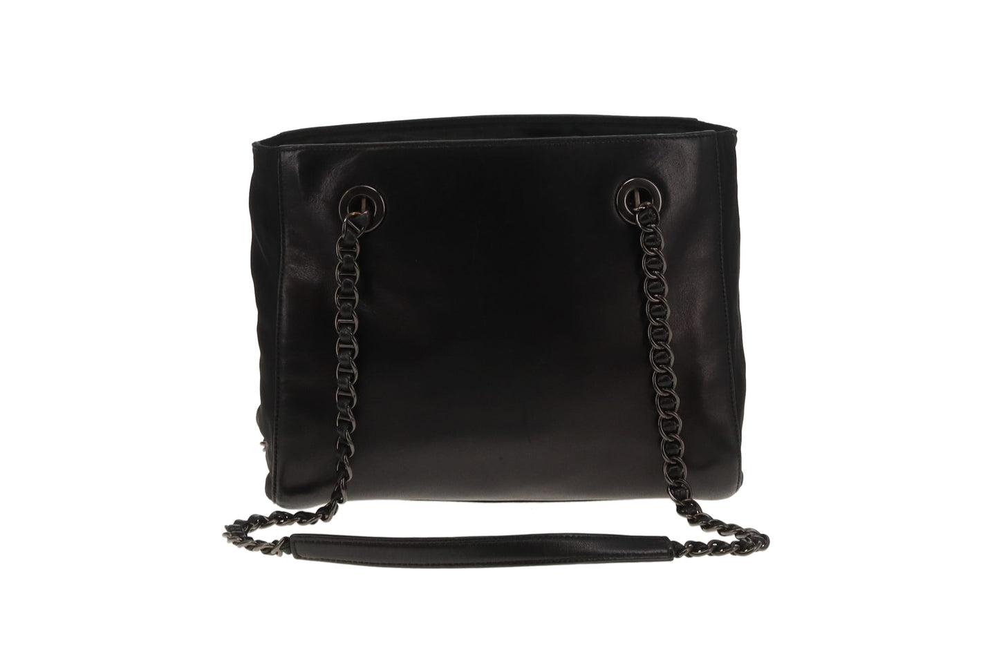 Prada Shoulder Bag Black Lambskin and Nylon
