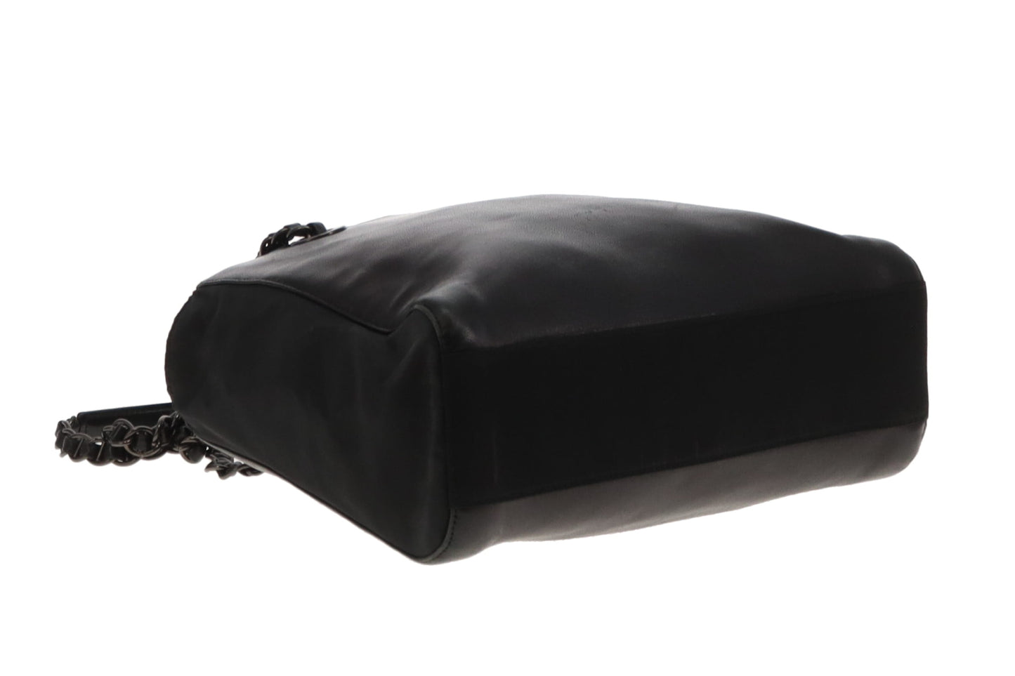 Prada Shoulder Bag Black Lambskin and Nylon