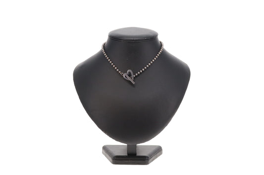 Gucci Heart Toggle Sterling Silver Choker