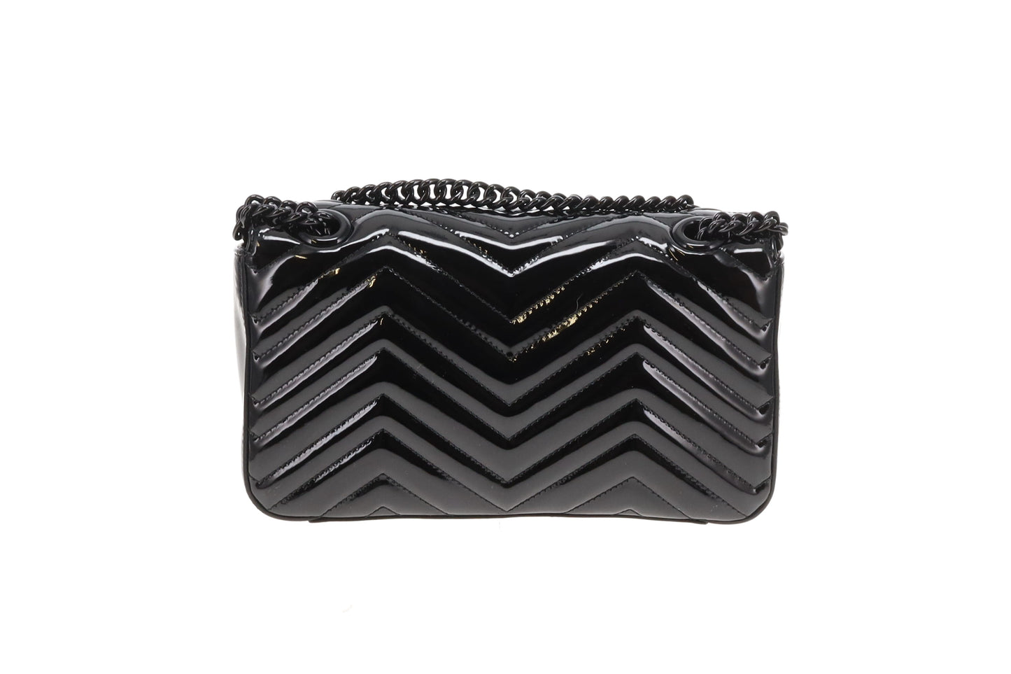 Gucci Marmont Small Black Patent with Black HW