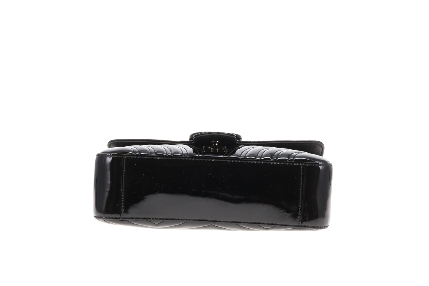 Gucci Marmont Small Black Patent with Black HW