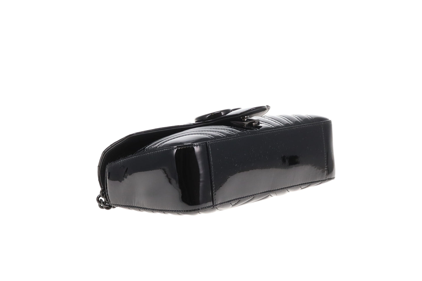 Gucci Marmont Small Black Patent with Black HW