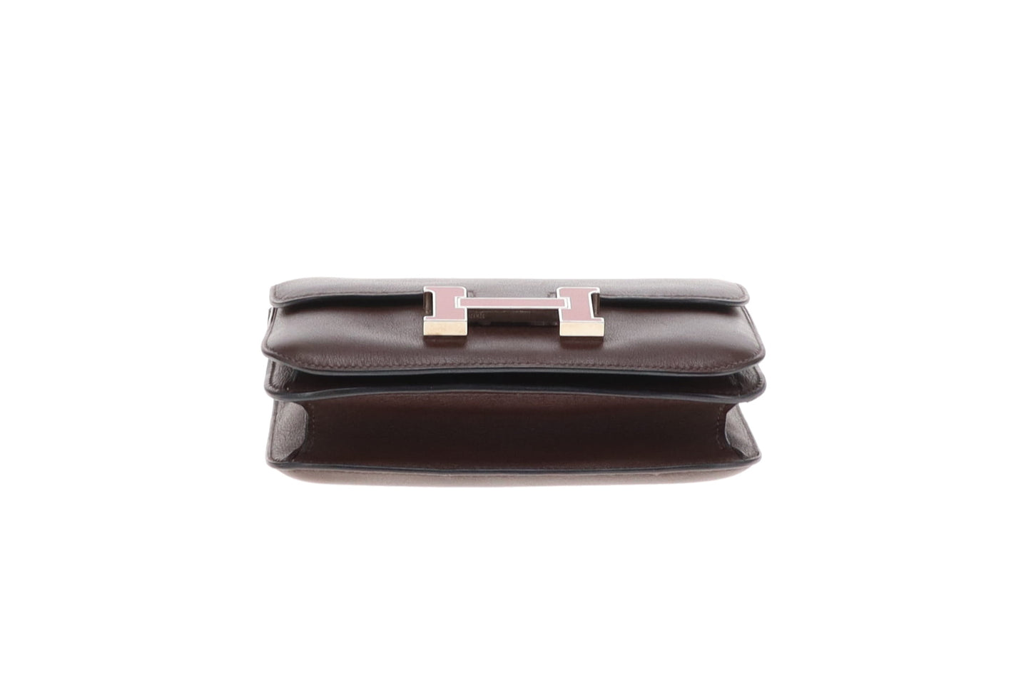 Hermes Constance 18 In Swift Rouge Sellier With Framboise Enamel H Closure