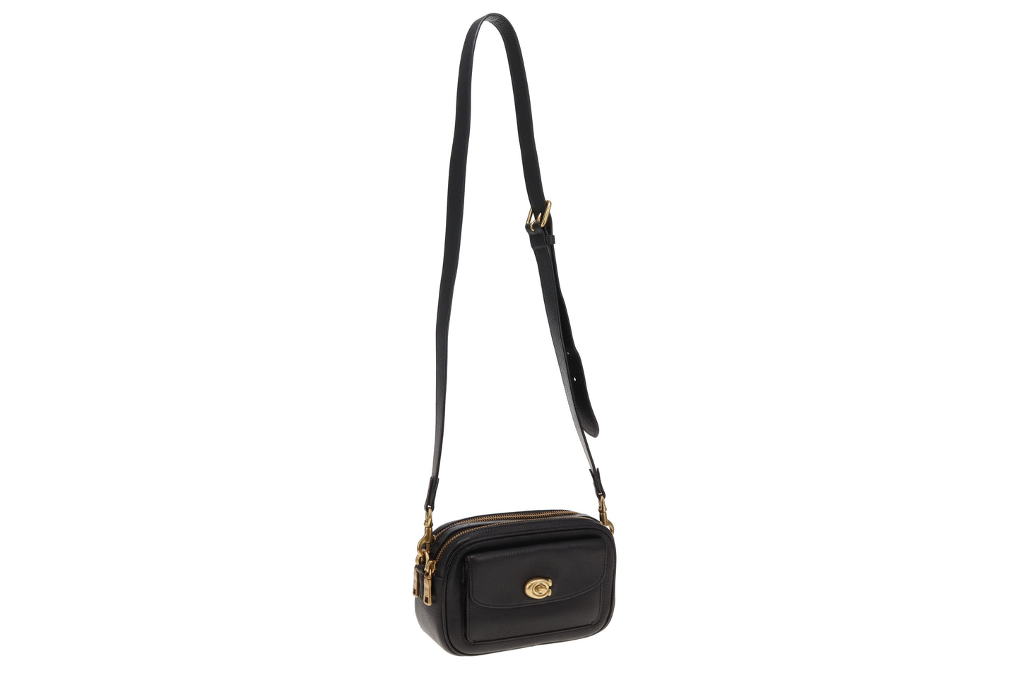 Coach Black Leather Willow Camera Bag