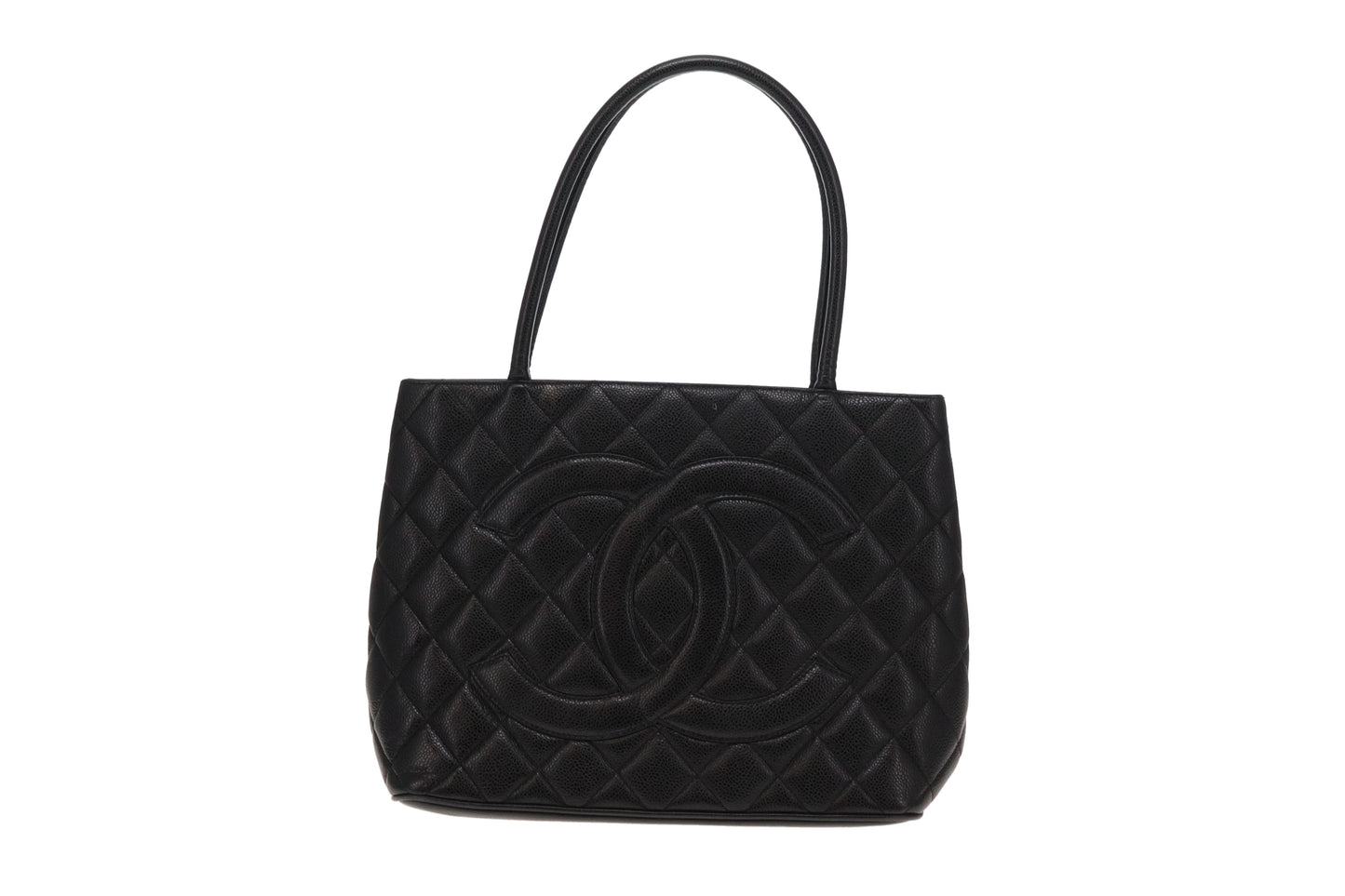Chanel Black Caviar Vintage Medallion Tote Bag 2004/05