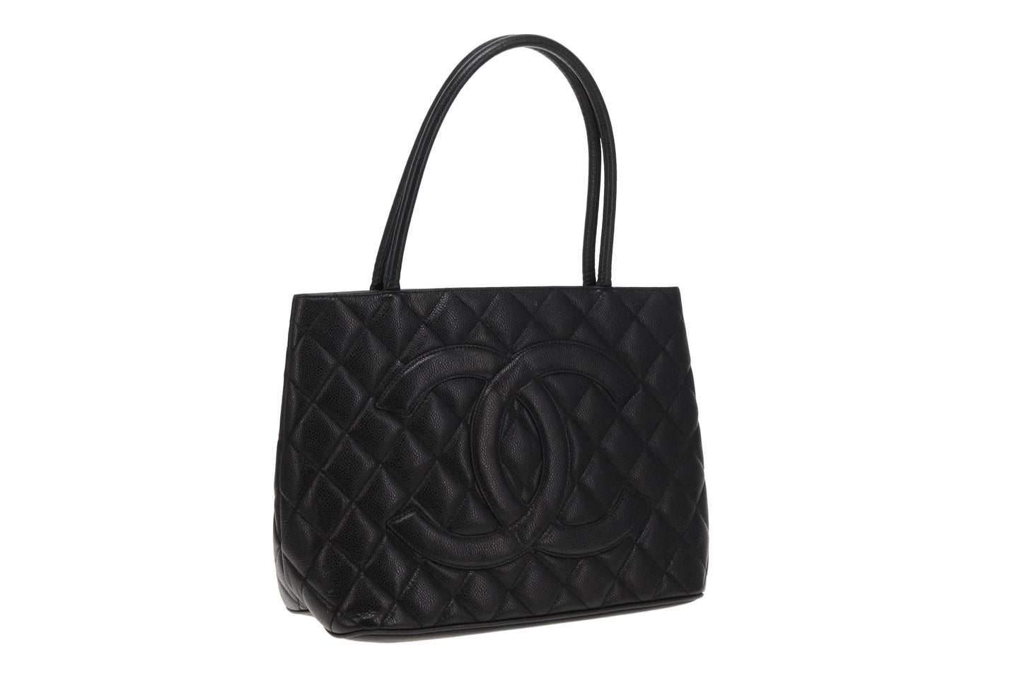 Chanel Black Caviar Vintage Medallion Tote Bag 2004/05