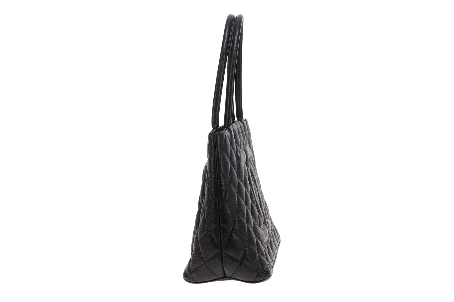 Chanel Black Caviar Vintage Medallion Tote Bag 2004/05