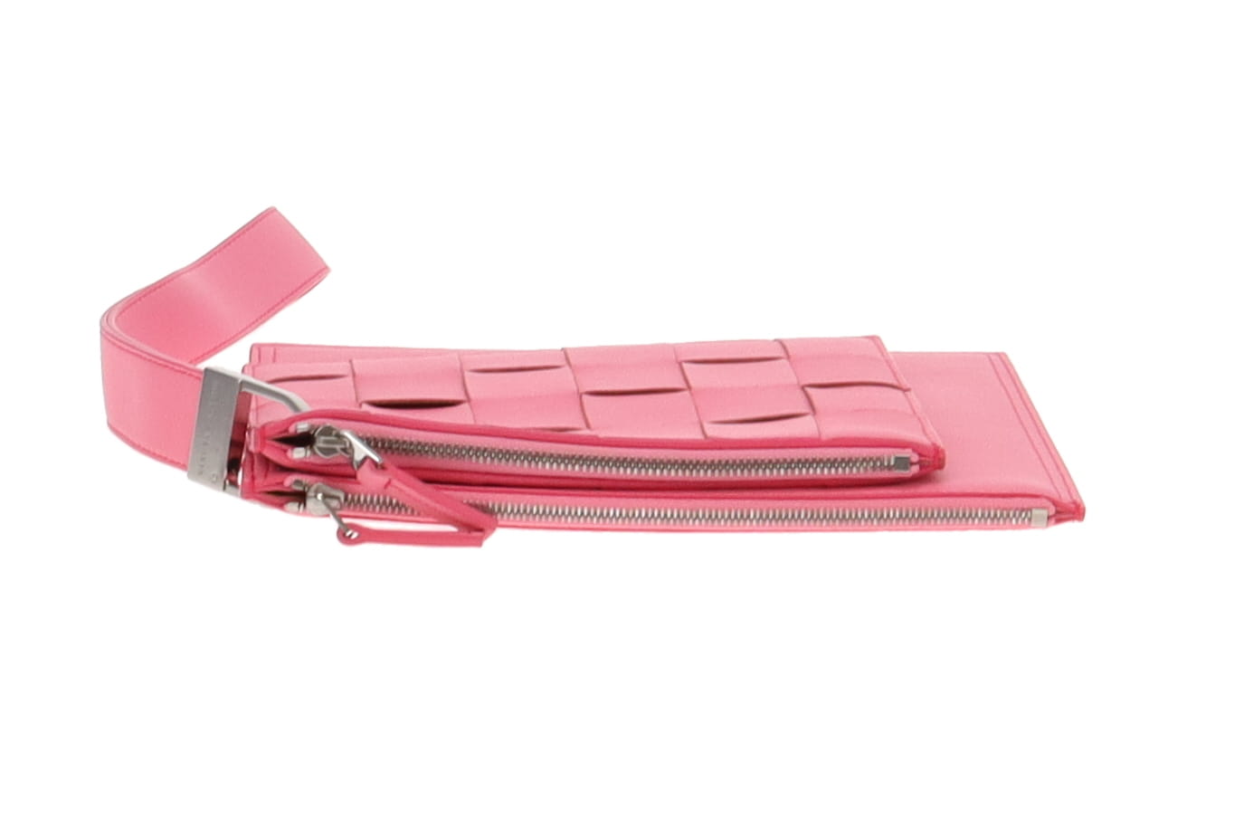 Bottega Veneta Maxi Intrecciato Pouch Rosa