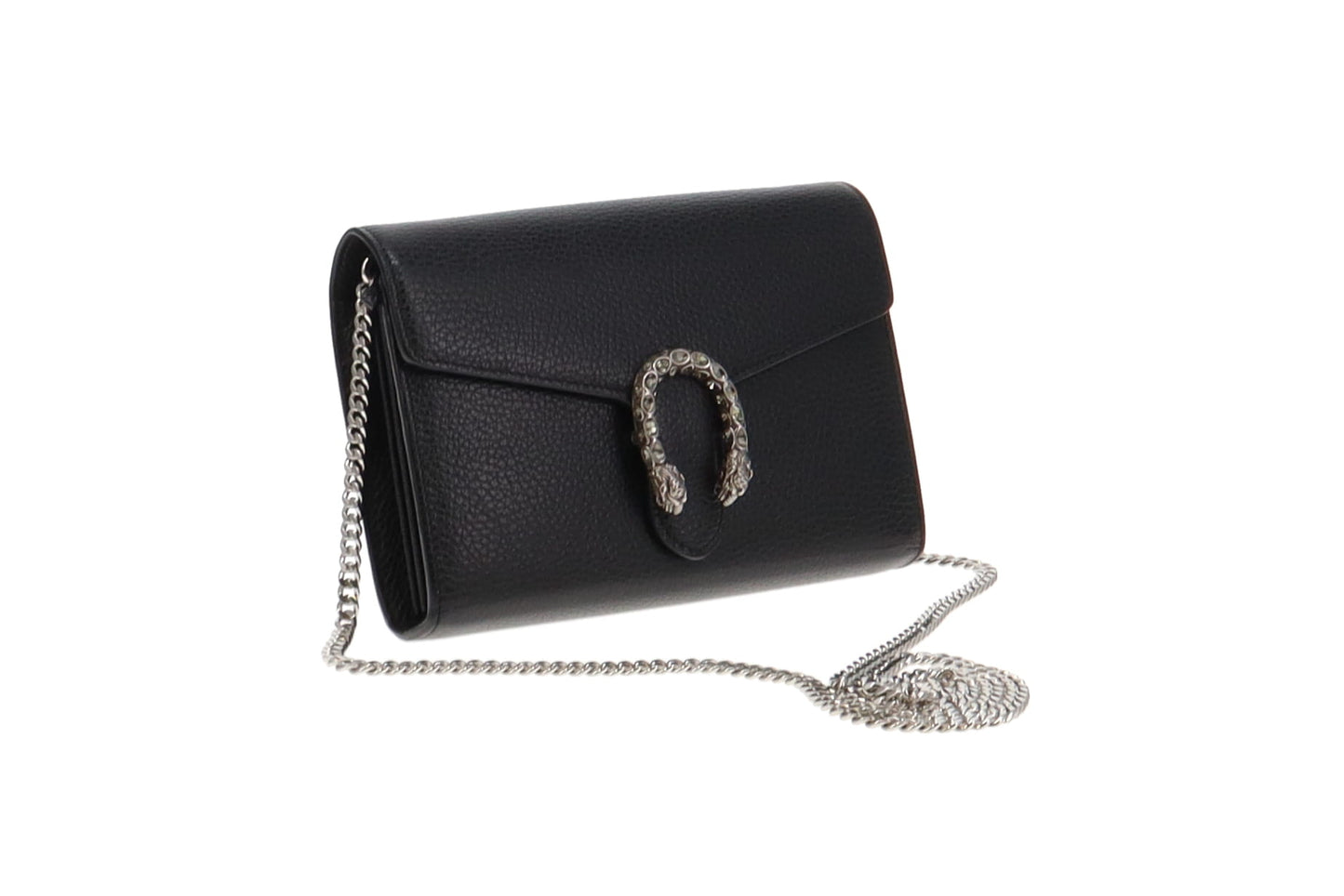Gucci Dionysus Black Leather Mini Chain Bag