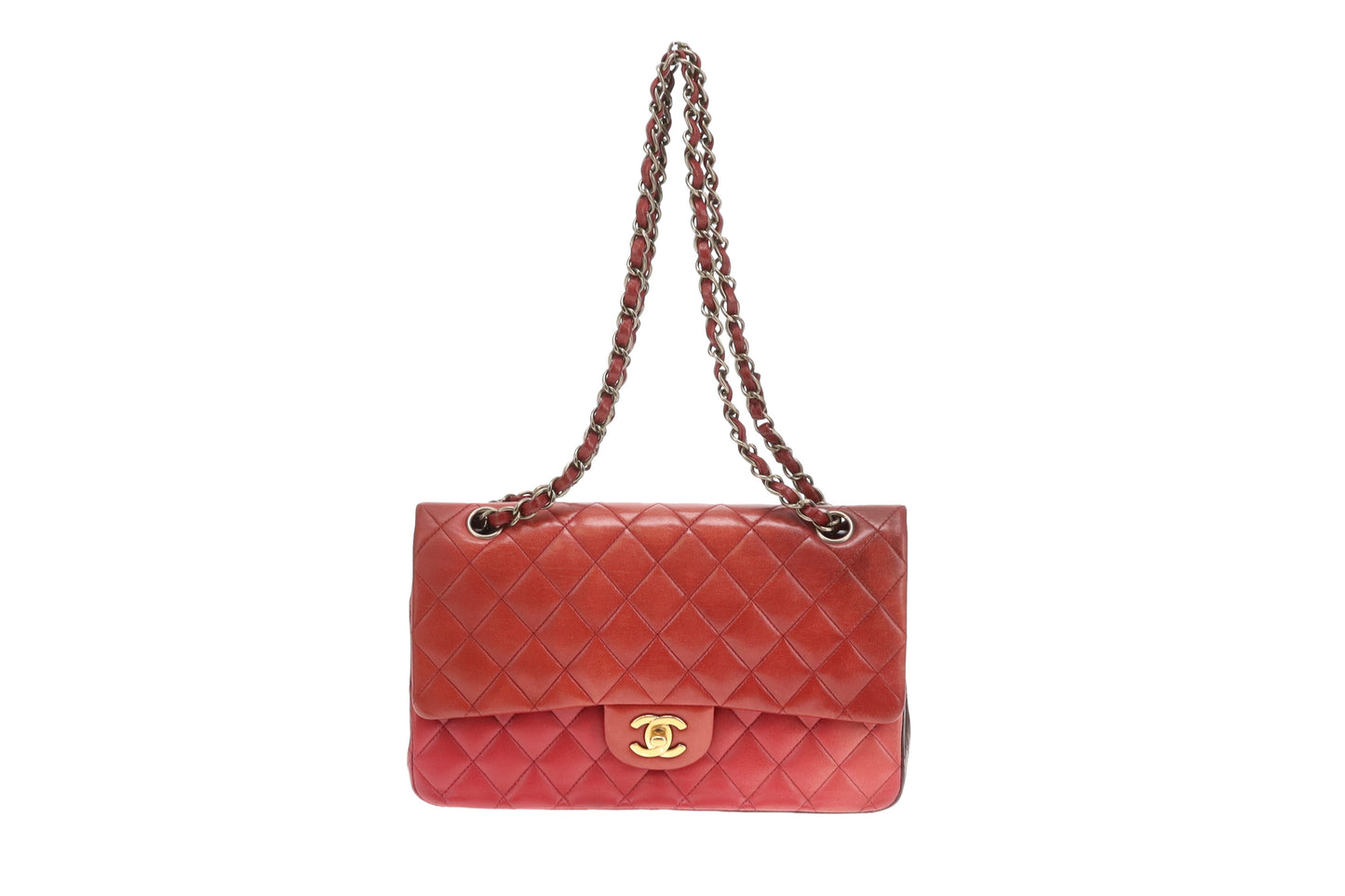 Chanel Classic Double Flap Medium Burgundy Tonal Ombre 2009/10