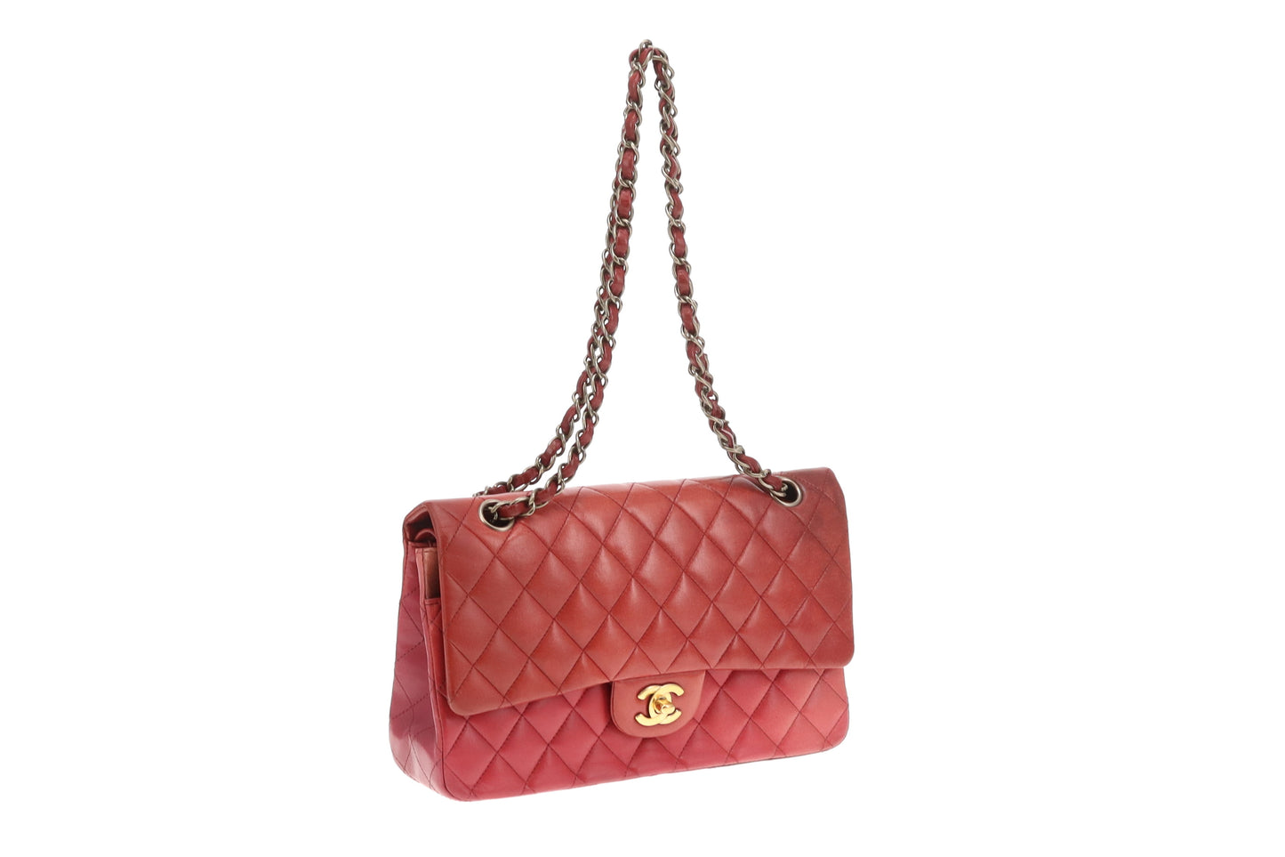 Chanel Classic Double Flap Medium Burgundy Tonal Ombre 2009/10