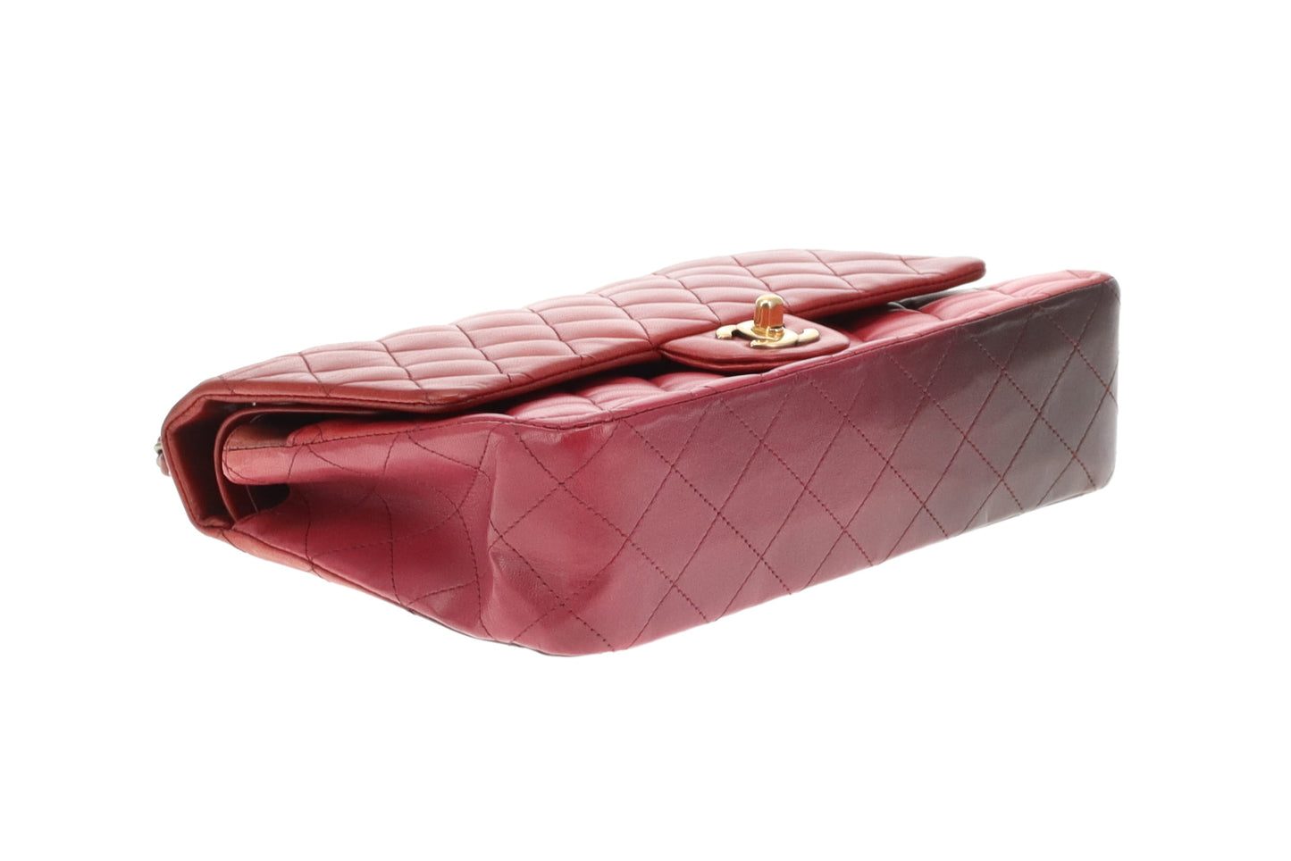 Chanel Classic Double Flap Medium Burgundy Tonal Ombre 2009/10