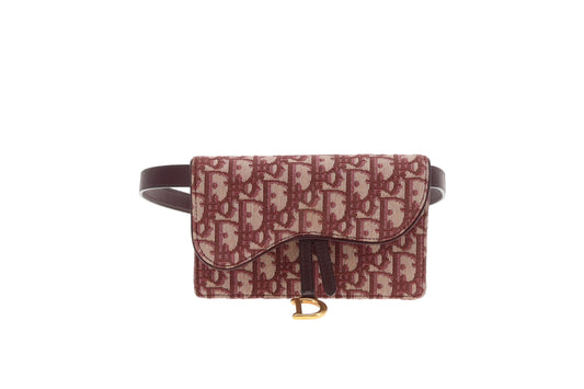 Dior Saddle Rectangle Belt Pouch Red Oblique 2019