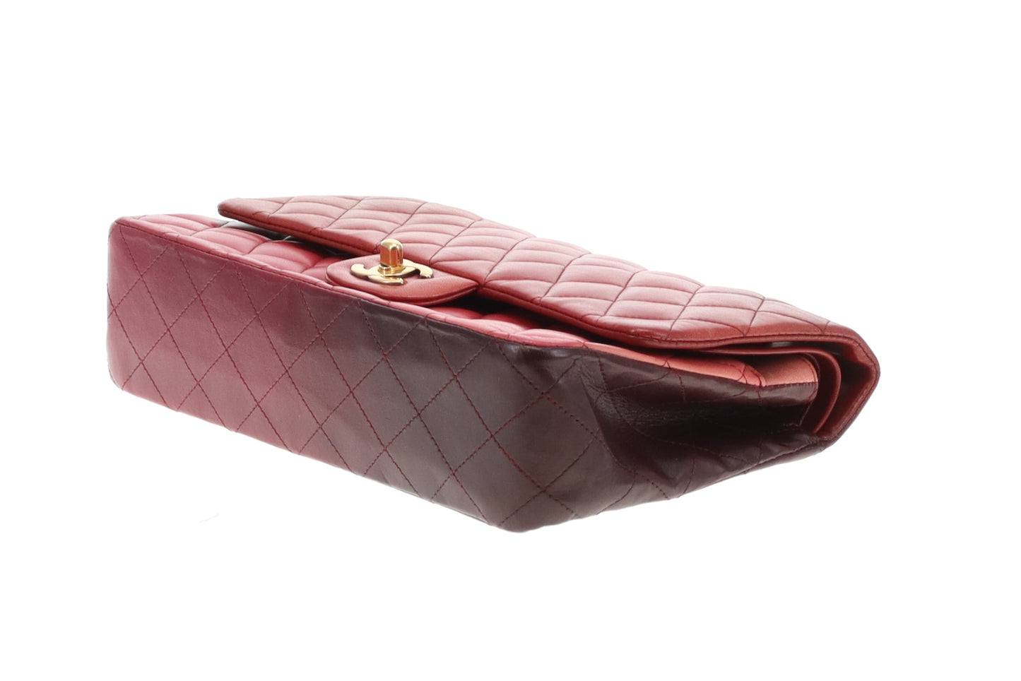 Chanel Classic Double Flap Medium Burgundy Tonal Ombre 2009/10