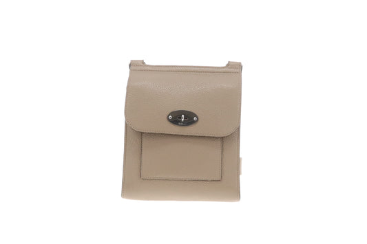 Mulberry Antony Small Solid Grey Classic Grain SHW