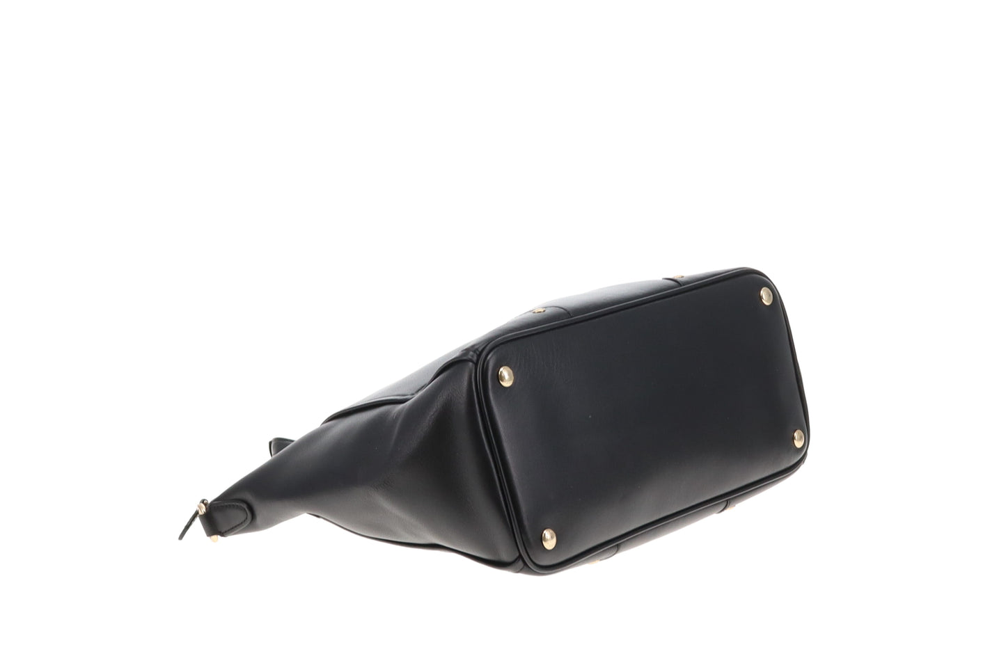 Coach Tote with Strap Black Smooth Leather