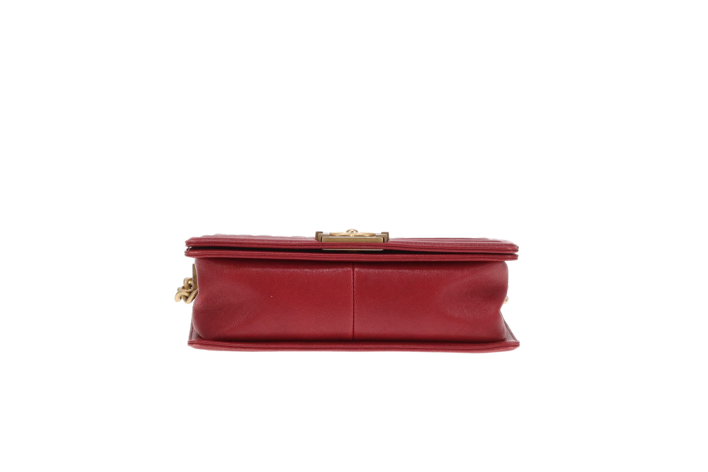 Chanel Boy Bag New Medium In Red Soft Caviar 2018/19