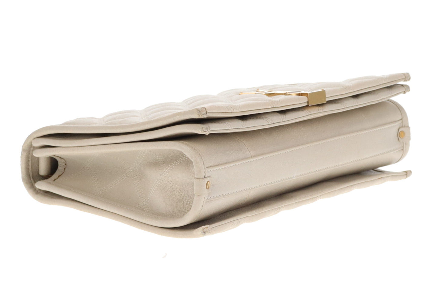 Saint Laurent Becky Quilted Leather Chain Bag In Beige