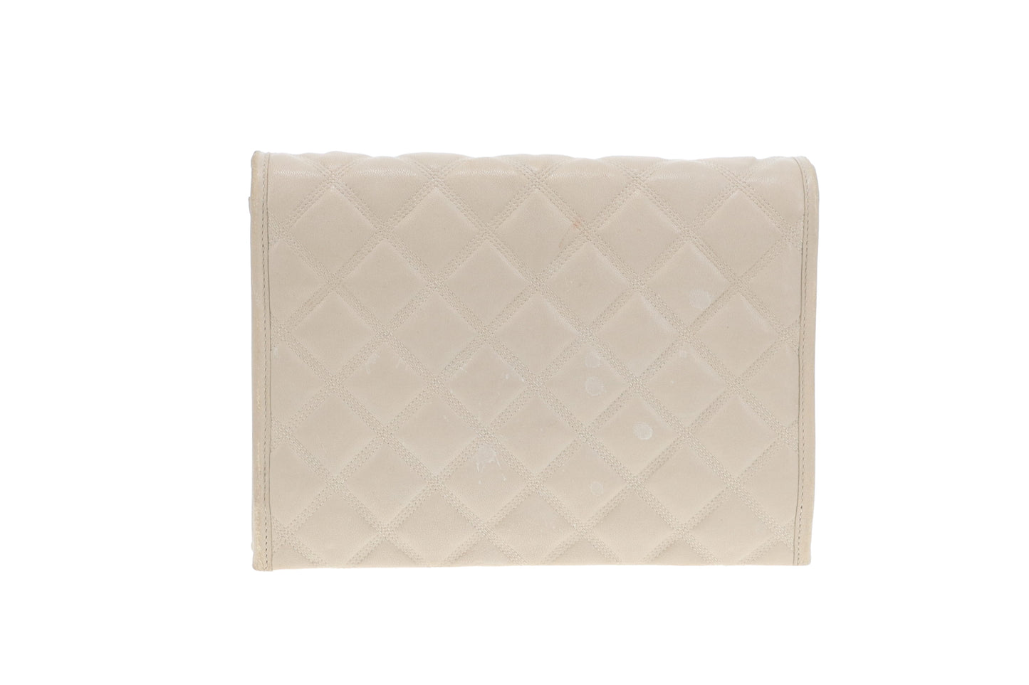 Saint Laurent Becky Quilted Leather Chain Bag In Beige