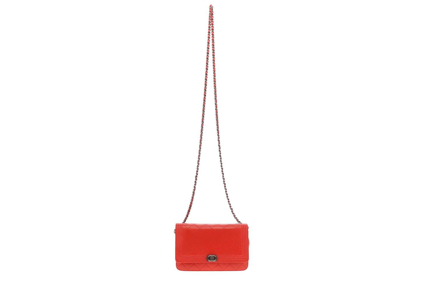 Chanel Wallet on Chain Boy Red 2014/15