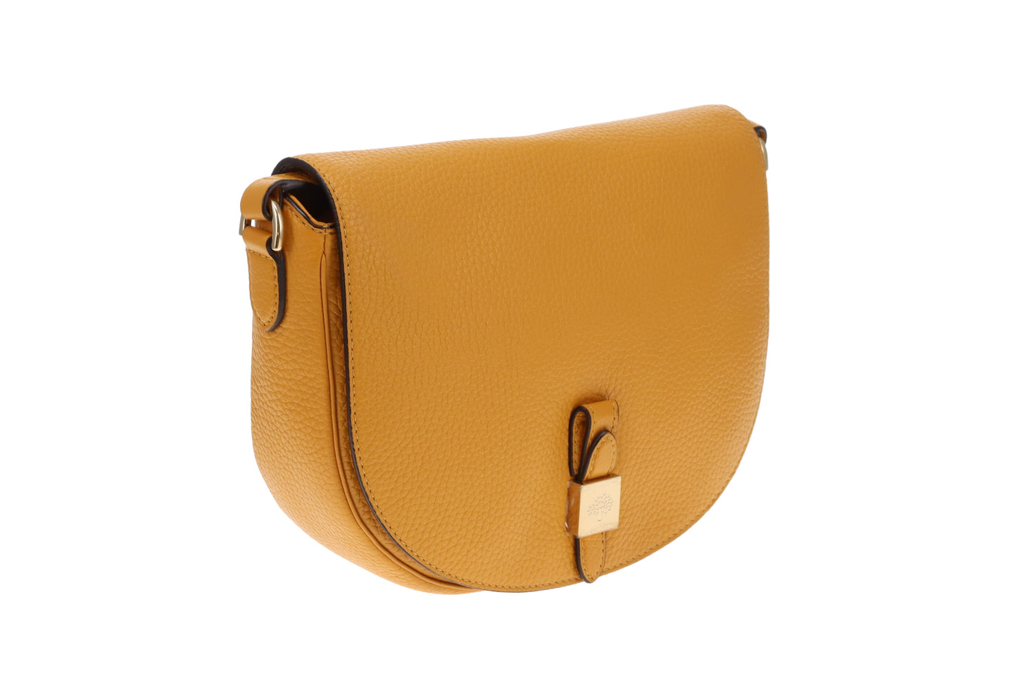 Mulberry Tessie Satchel Small Classic Grain Deep Amber