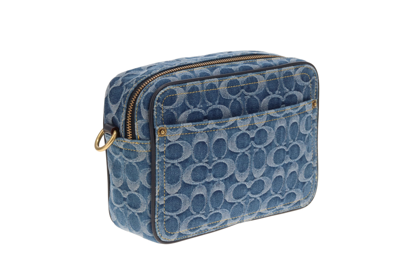 Coach Flight Bag Signature Denim Blue