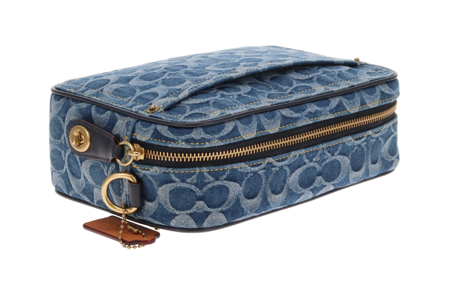 Coach Flight Bag Signature Denim Blue