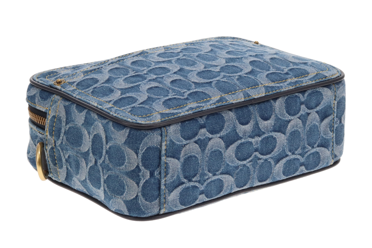 Coach Flight Bag Signature Denim Blue