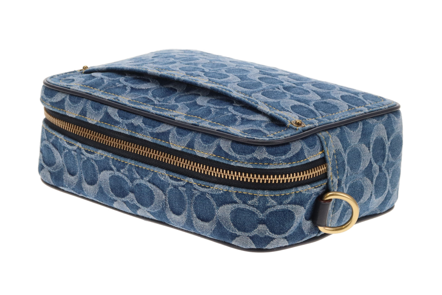 Coach Flight Bag Signature Denim Blue