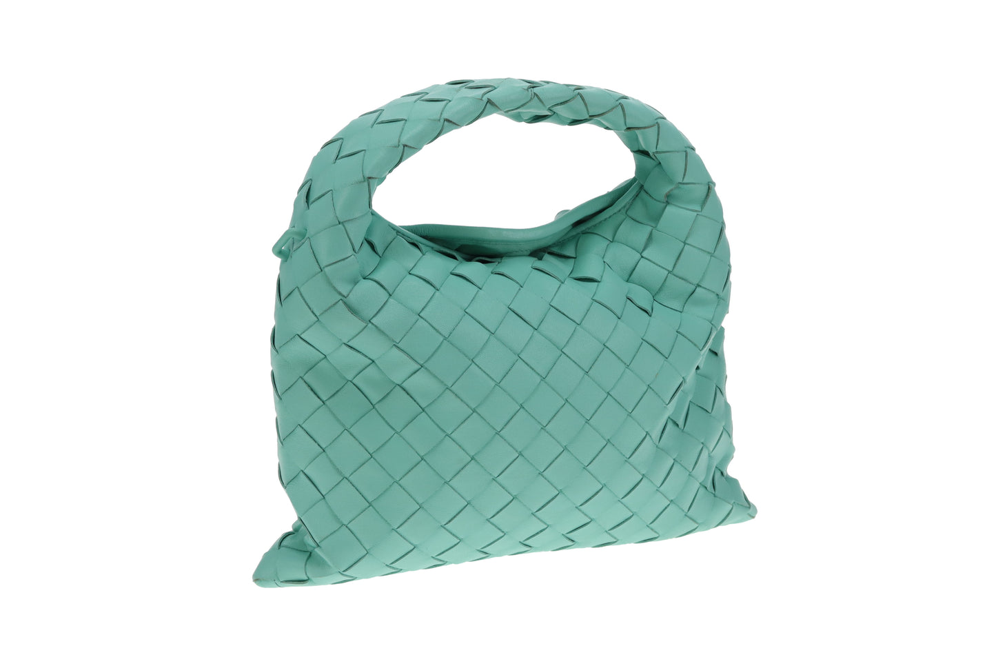 Bottega Veneta Hop Mini Inrecciato In Green Oasis