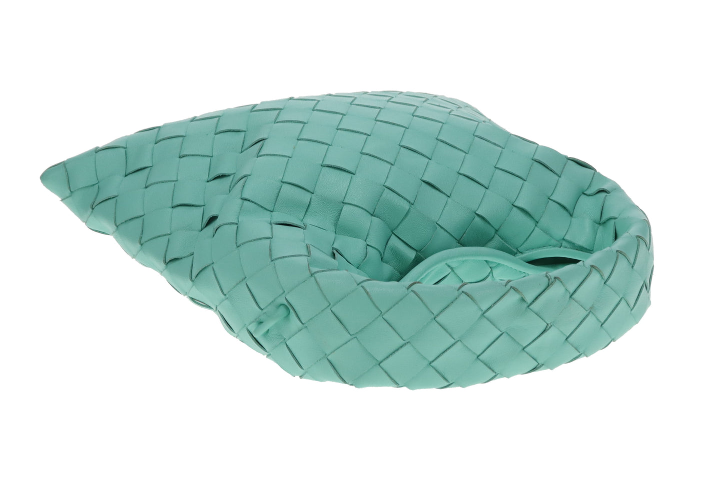 Bottega Veneta Hop Mini Inrecciato In Green Oasis
