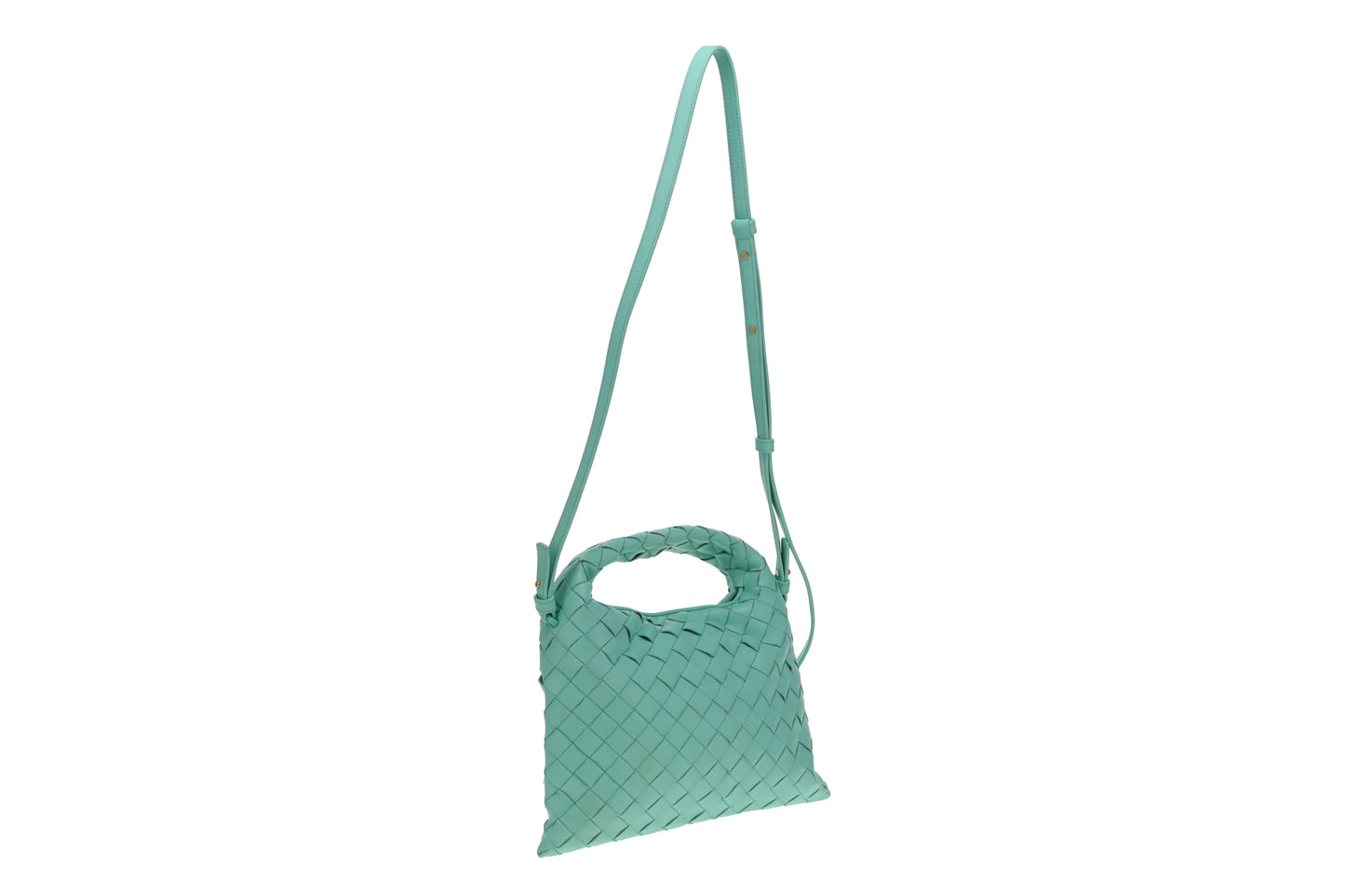 Bottega Veneta Hop Mini Inrecciato In Green Oasis