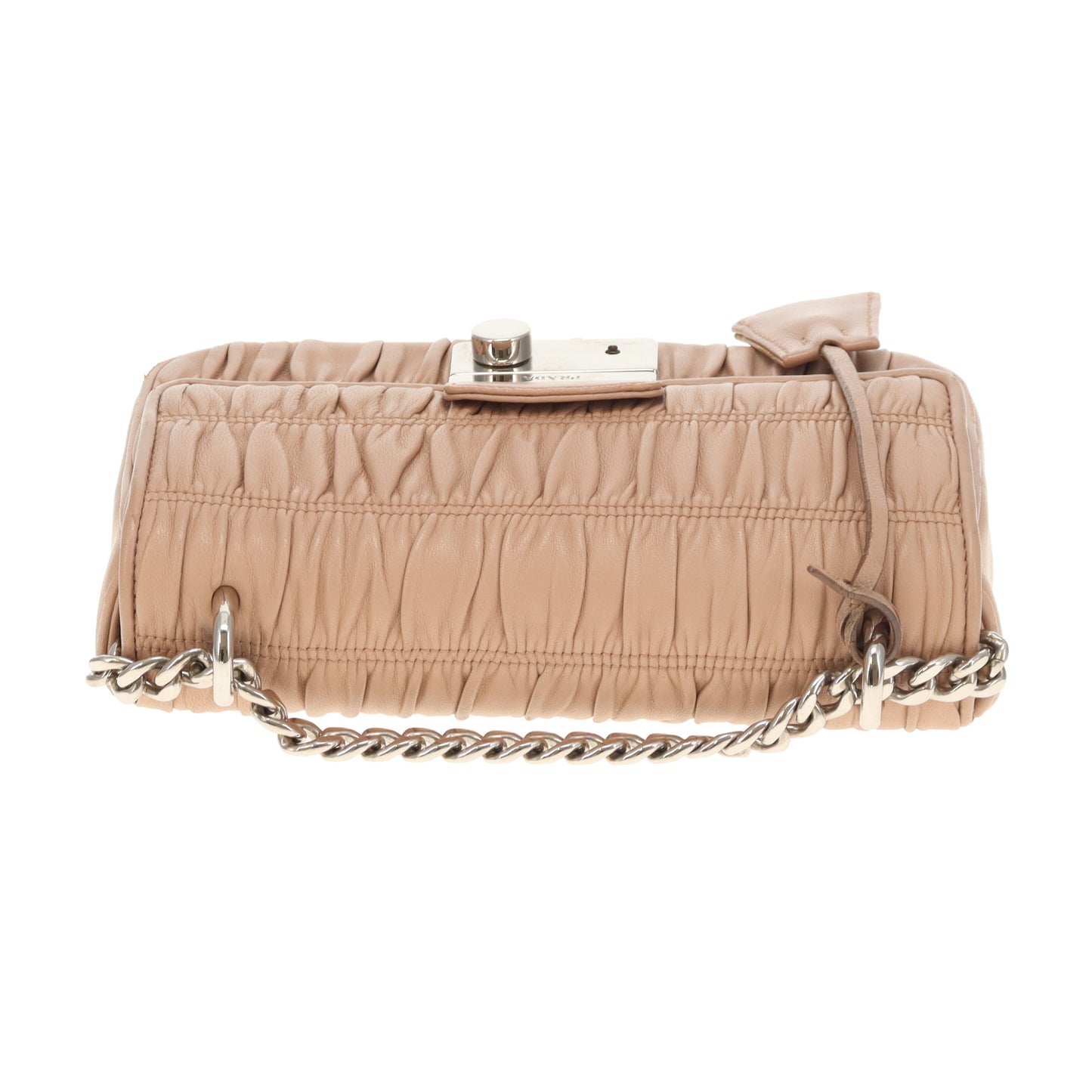 Prada Gaufre Push Lock Shoulder Bag Cammeo